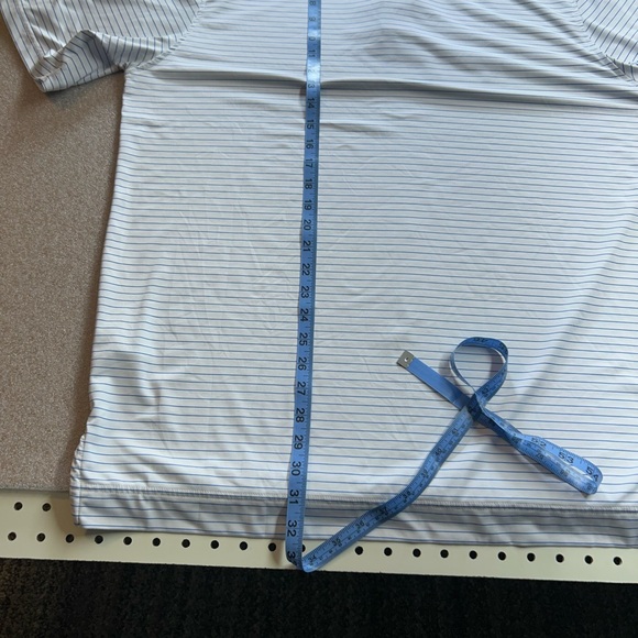 FootJoy Men's Blue Striped Polo Shirt, size L - Picture 8 of 8